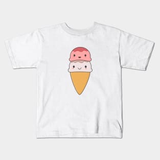 Kawaii Ice Cream Cone T-Shirt Kids T-Shirt
